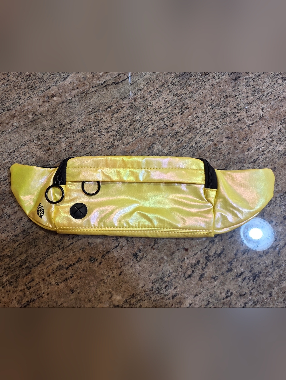 Free People Iridescent Yellow Waist Pack